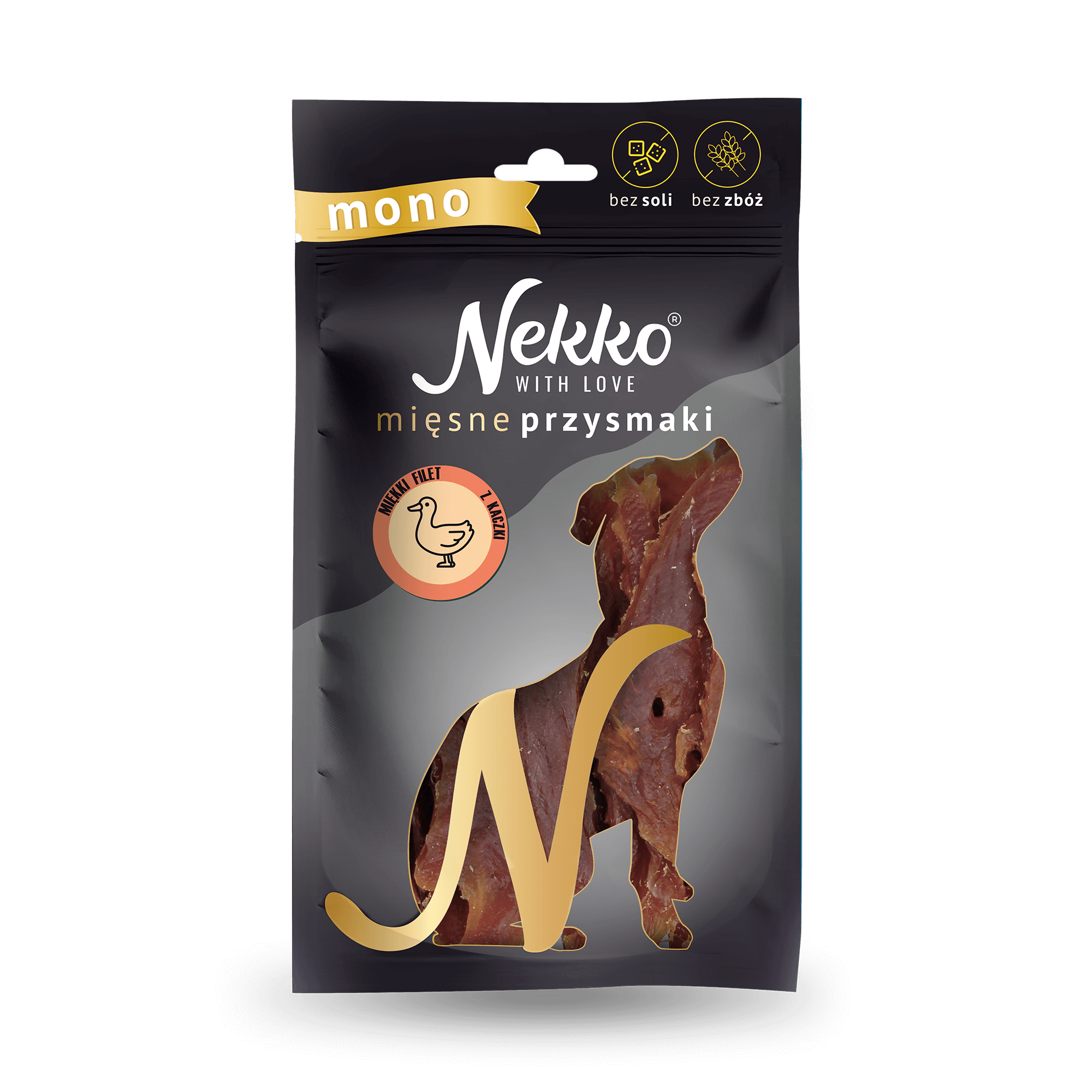 NEKKO Przysmak dla psa MONO –  Filet z kaczki miękki 80g