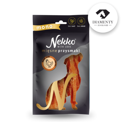 NEKKO Przysmak dla psa MONO – Paski miękkie z kurczaka 80g