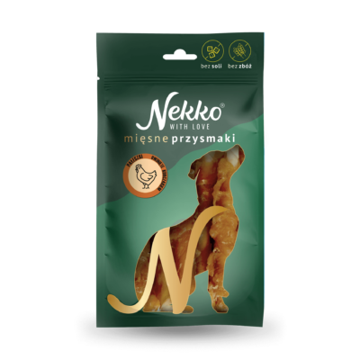 NEKKO Przysmak dla psa – Pałeczki owinięte kurczakiem 80g