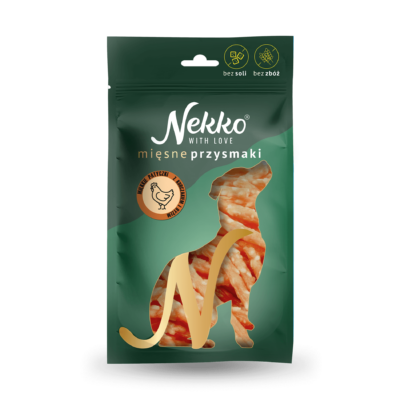NEKKO Przysmak dla psa – Patyczki kurczak z ryżem miękkie 80g