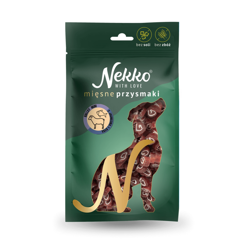 NEKKO Przysmak dla psa – Rollsy MINI jagnięcina/ryba 80g