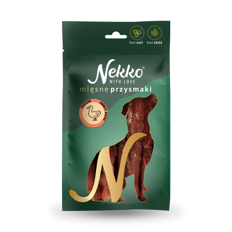 NEKKO Przysmak dla psa – Pałeczki owinięte kaczką 80g