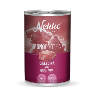 NEKKO MONOPROTEIN ADULT Cielęcina puszka 400g