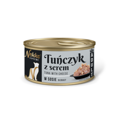NEKKO SUPREME ADULT Tuńczyk z serem w sosie puszka 80g