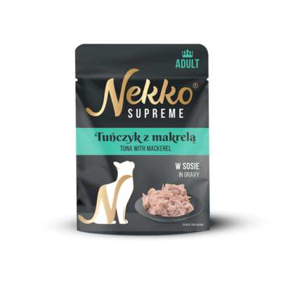 NEKKO SUPREME ADULT Tuńczyk z makrelą w sosie saszetka 70g