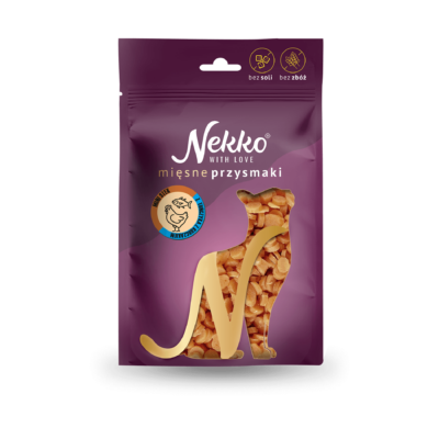 NEKKO  Przysmak dla kota –  Mini stek z tuńczyka z kurczakiem 50g