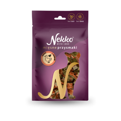 NEKKO Przysmak dla kota – Kaczka z jagodami 50g