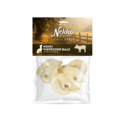NEKKO NATURAL SNACK Noski wieprzowe białe 3szt. / 40g