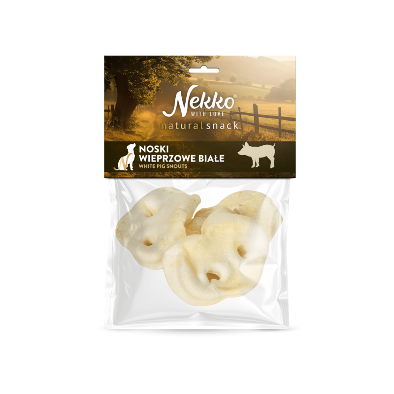 NEKKO NATURAL SNACK Noski wieprzowe białe 3szt. / 40g