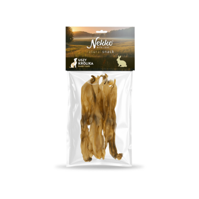 NEKKO NATURAL SNACK Uszy królika  5szt. / 50g