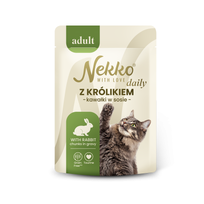 NEKKO DAILY ADULT z królikiem w sosie saszetka 85g