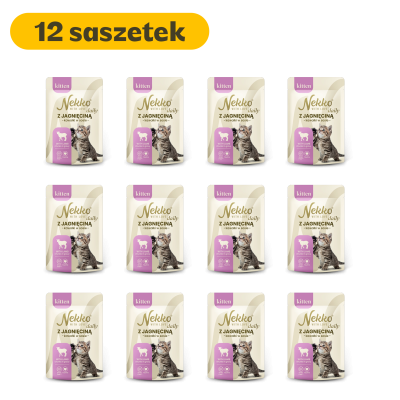 NEKKO DAILY KITTEN z jagnięciną w sosie saszetka 85g (12 szt.)