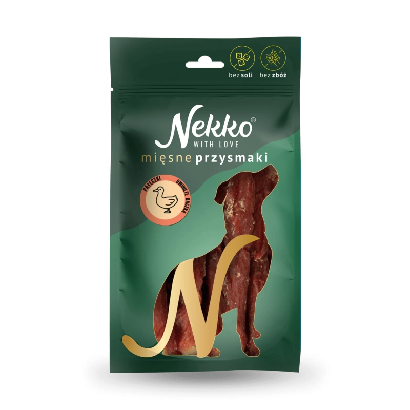 NEKKO Przysmak dla psa – Pałeczki owinięte kaczką 80g