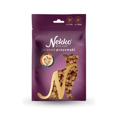 NEKKO Przysmak dla kota – Kąski łososia z kurczakiem 50g