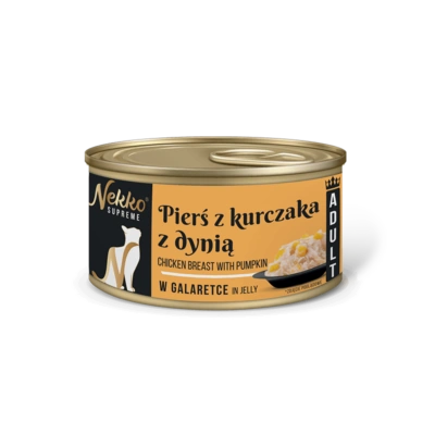 NEKKO SUPREME ADULT Pierś z kurczaka z dynią w galaretce puszka 80g