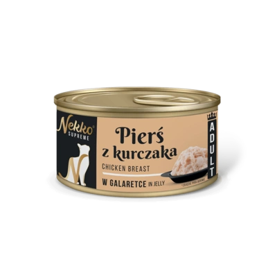 NEKKO SUPREME ADULT Pierś z kurczaka w galaretce puszka 80g