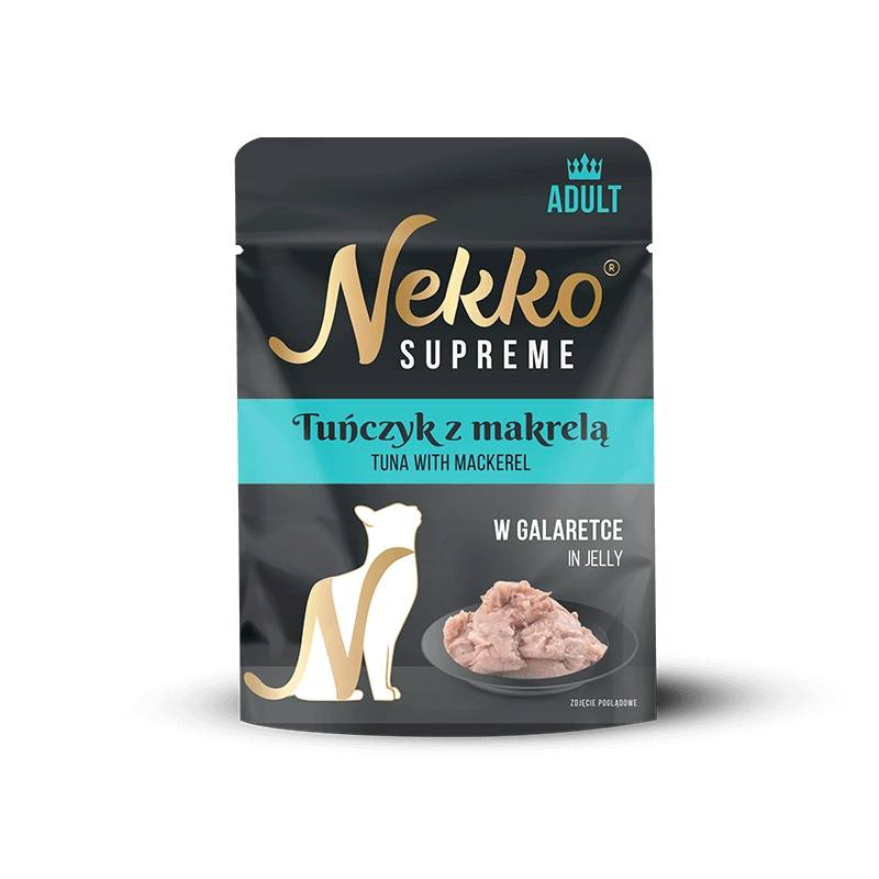 NEKKO SUPREME ADULT Tuńczyk z makrelą w galaretce saszetka 70g