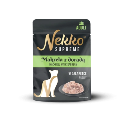 NEKKO SUPREME ADULT Makrela z doradą w galaretce saszetka 70g