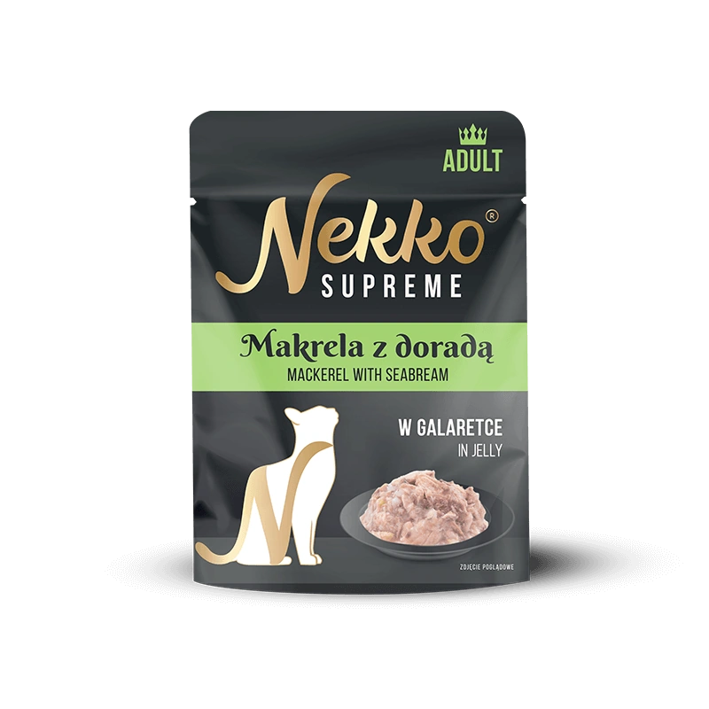 NEKKO SUPREME ADULT Makrela z doradą w galaretce saszetka 70g