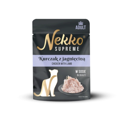 NEKKO SUPREME ADULT Kurczak z jagnięciną w sosie  saszetka 70g