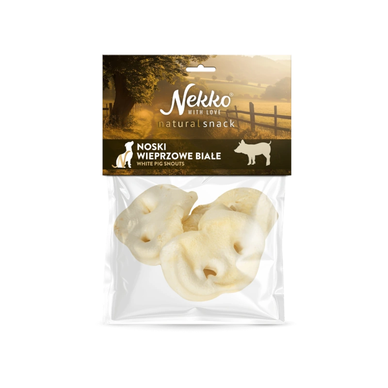 NEKKO NATURAL SNACK Noski wieprzowe białe 3szt.