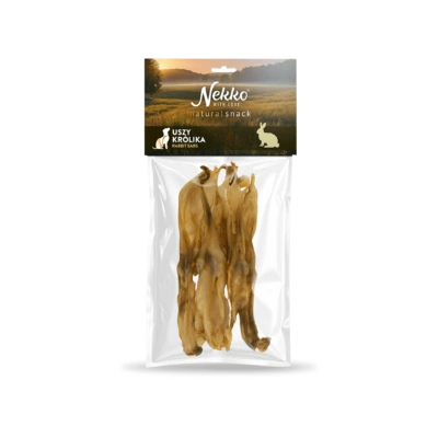 NEKKO NATURAL SNACK Uszy królika  5szt.