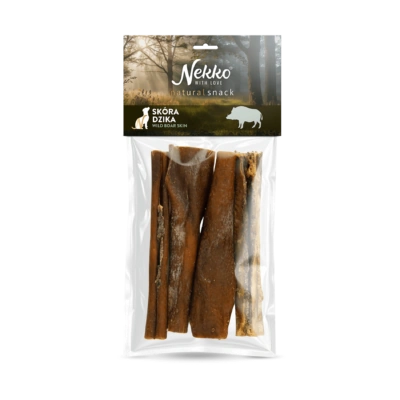 NEKKO NATURAL SNACK Skóra dzika 100g