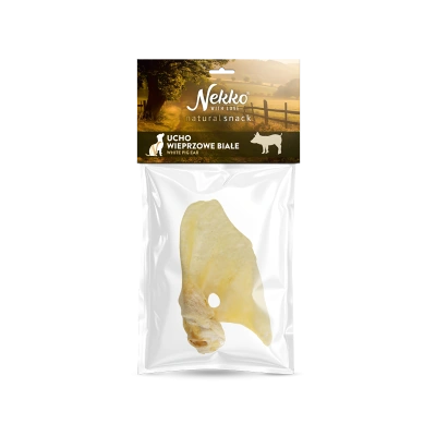 NEKKO NATURAL SNACK Ucho wieprzowe białe 1szt.