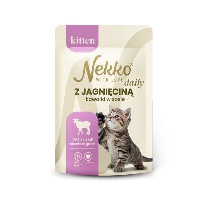 NEKKO DAILY KITTEN z jagnięciną w sosie saszetka 85g