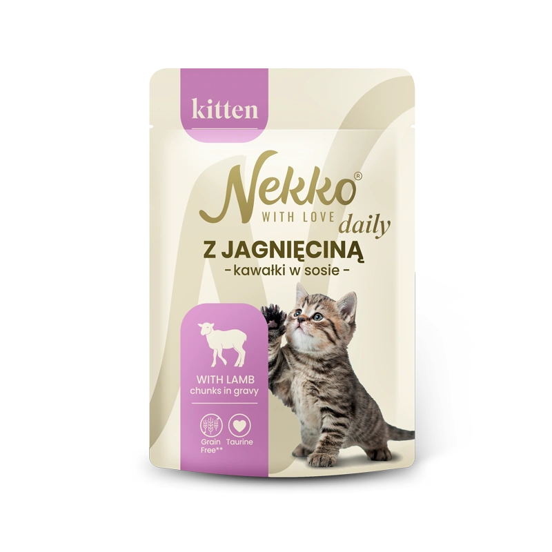 NEKKO DAILY KITTEN z jagnięciną w sosie saszetka 85g