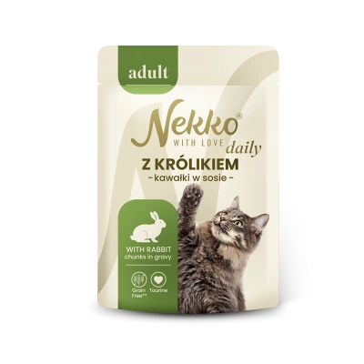 NEKKO DAILY ADULT z królikiem w sosie saszetka 85g