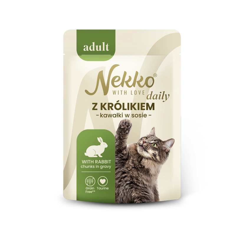 NEKKO DAILY ADULT z królikiem w sosie saszetka 85g